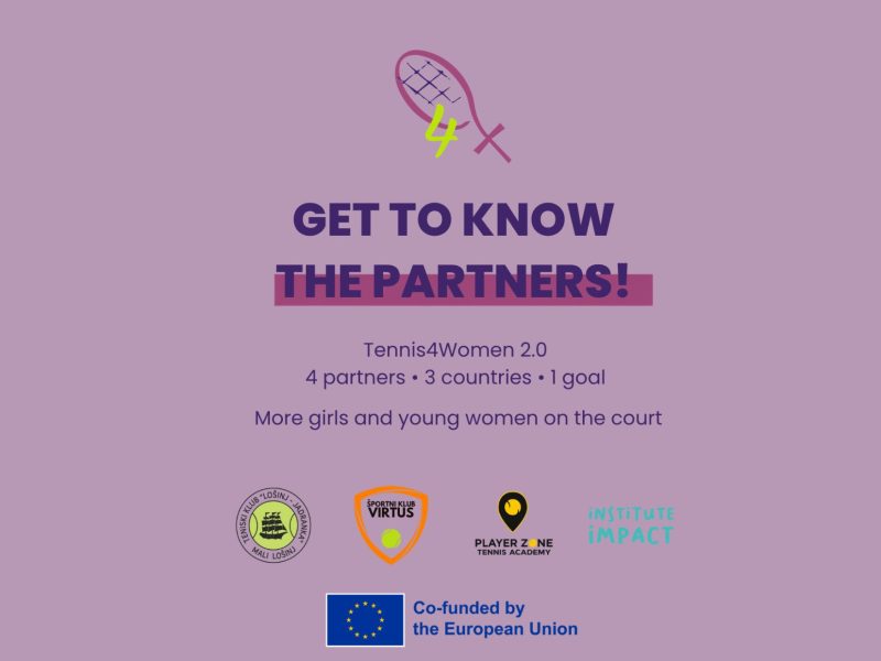 Spoznajte partnerje projekta Tennis4Women 2.0
